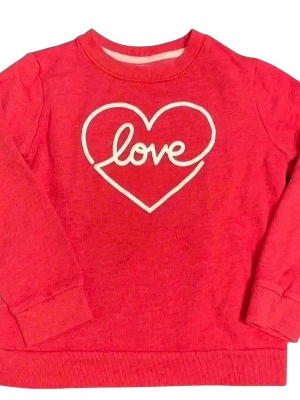 Cat & Jack Red Heart Graphic Sweatshirt